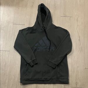 adidas Black Pullover Hoodie with Subtle Logo